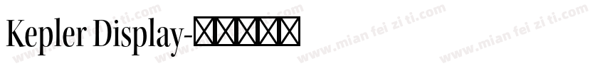 Kepler Display字体转换